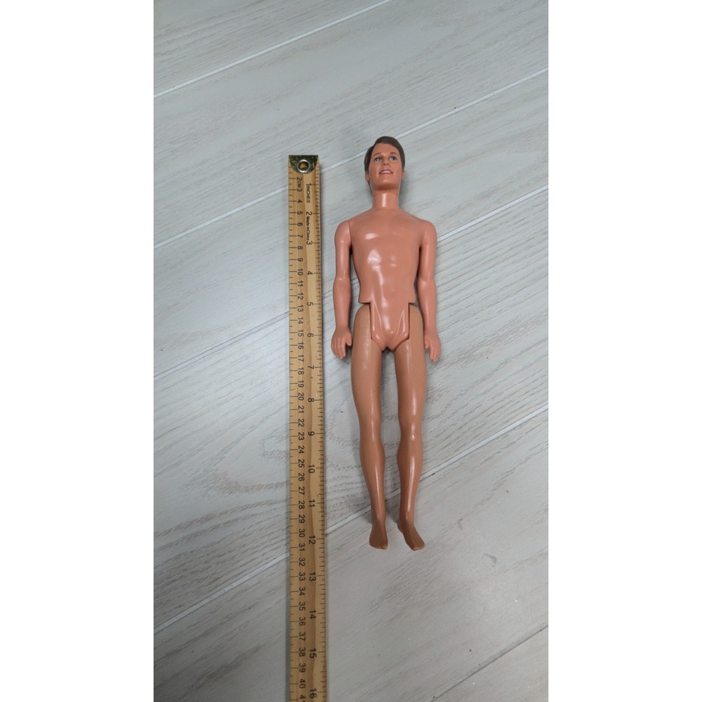 Mattel Vintage 90s Ken barbie doll Brunette Blue Eyes Nude - Picture 3 of 10